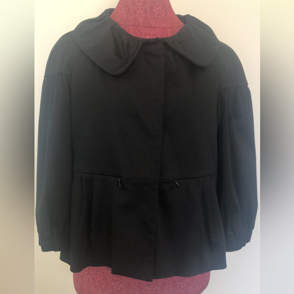 Elle Blazer/Jacket 3/4 sleeve Black Size Large